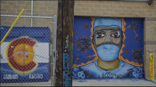 Screen grab from Sony A7rII in the River North District of Denver. Photo from @80204art on Instagram. 